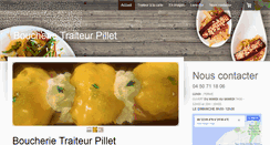 Desktop Screenshot of boucherie-traiteur-pillet.com