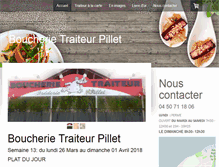 Tablet Screenshot of boucherie-traiteur-pillet.com